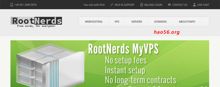 #高速VPS#日本直连VPS 1g内存/50g硬盘/日本verizon线路：RootNerds