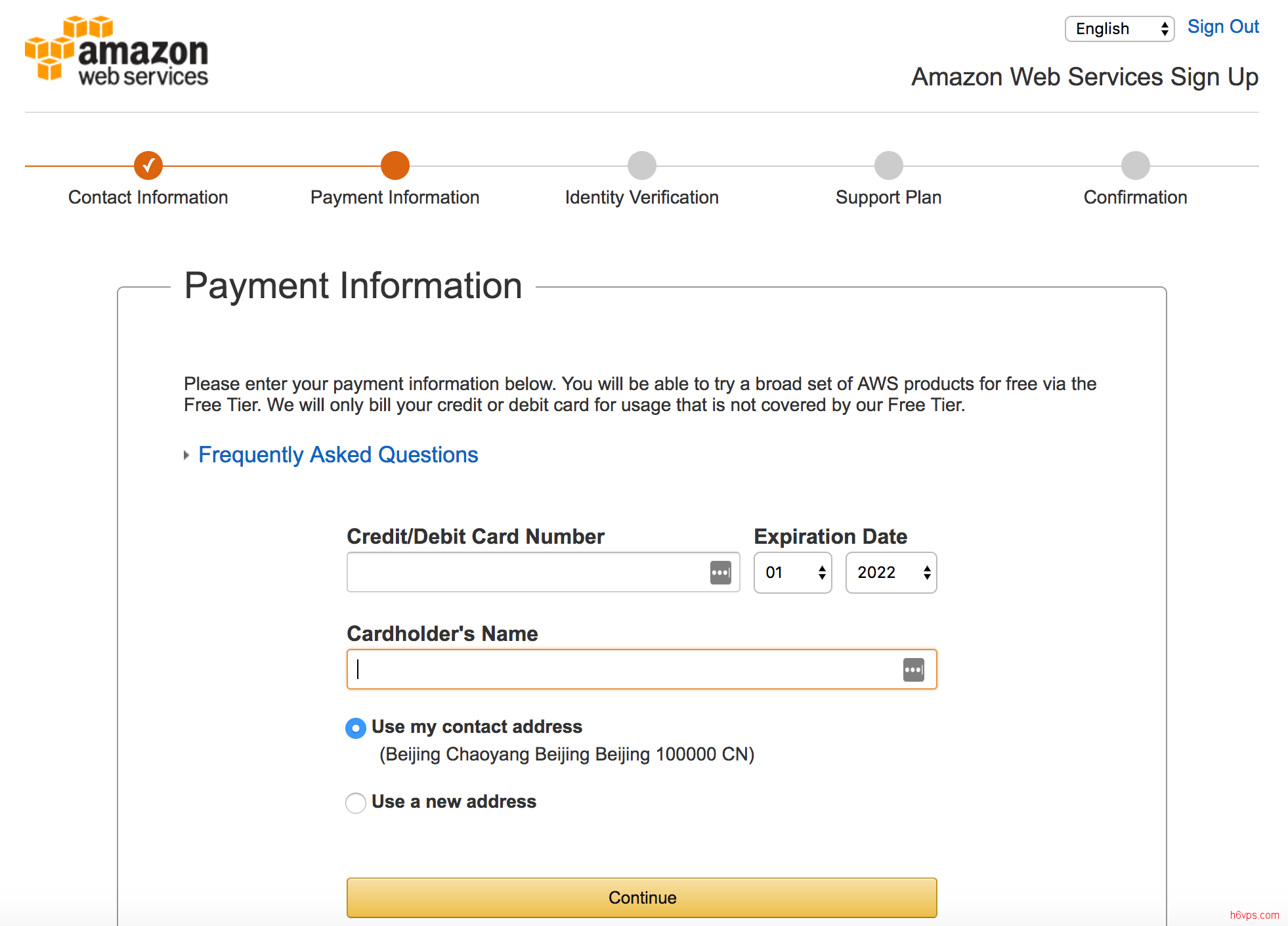 aws ec2 免费套餐注册及使用教程