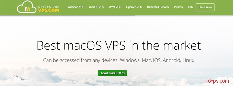 #MacOS VPS#$22每月 2G内存 40G硬盘 无限流量  洛杉矶 Greencloudvps