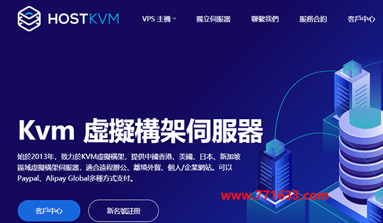 #优惠#HostKvm：1核/1G/10G/500G流量/50Mbps/香港国际线路/月付$4.9