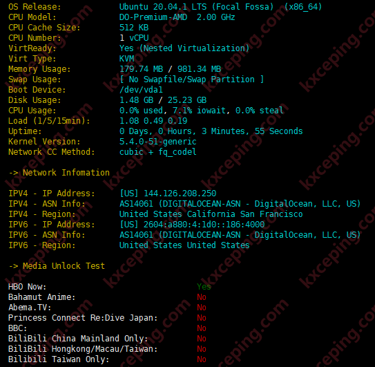 DigitalOcean：AMD+NVMe旧金山机房测评数据，性能强悍，带宽超高