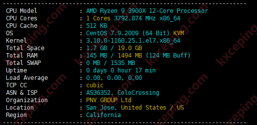 RackNerd：圣何塞AMD+NVMe系列测评数据来了，性能强，网速也不错