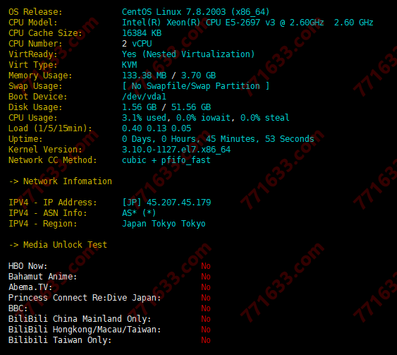 衡天云：日本直连机房VPS测评数据，三网PING值100MS以下